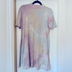 tie dye dress, soft fabric,half sleeves